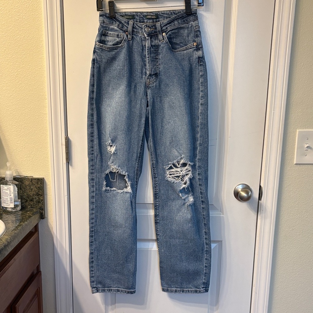 Wild Fable Super High Waisted Straight Leg Jeans